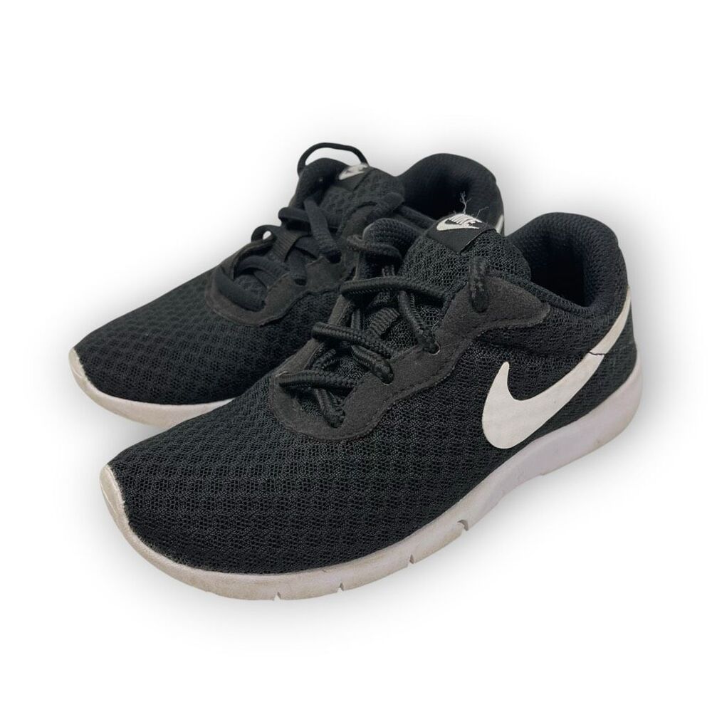 Nike Tanjun PS Black White Shoes Sneakers 818382-011 Youth Child Size 11C